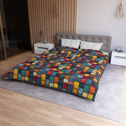 Patch Pop Microfiber Duvet Cover