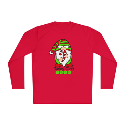 Candy Cane Crew Gnome Adult Long Sleeve Tee