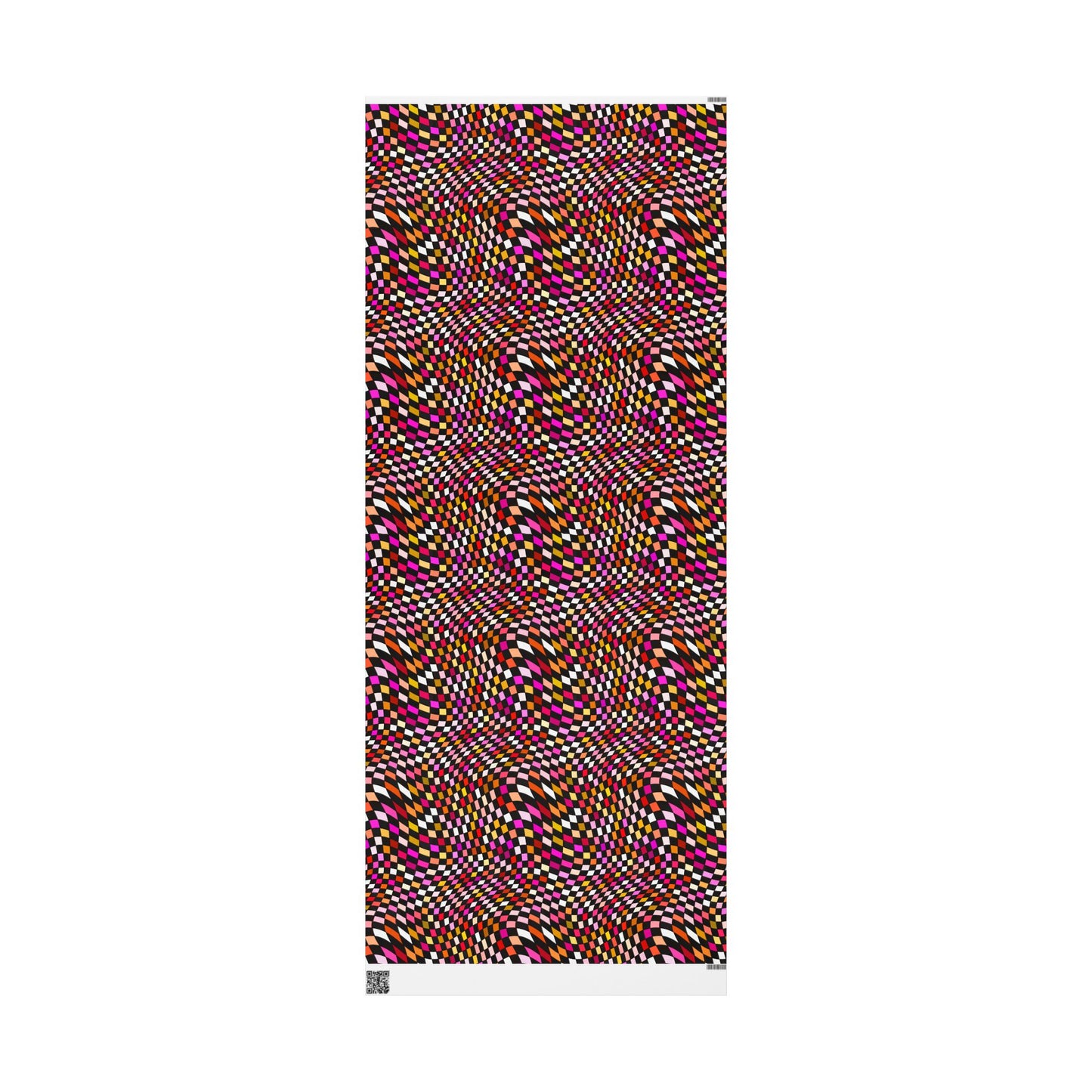 Warped Red Checkered Wrapping Paper