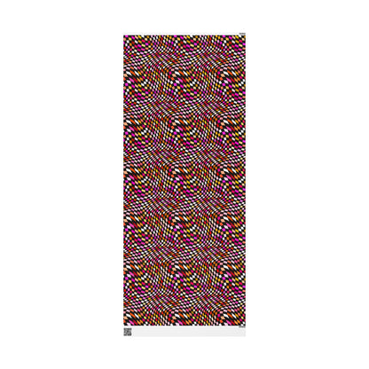 Warped Red Checkered Wrapping Paper