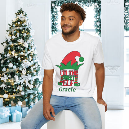 I'm The Sweet Elf Personalized Adult T-shirt