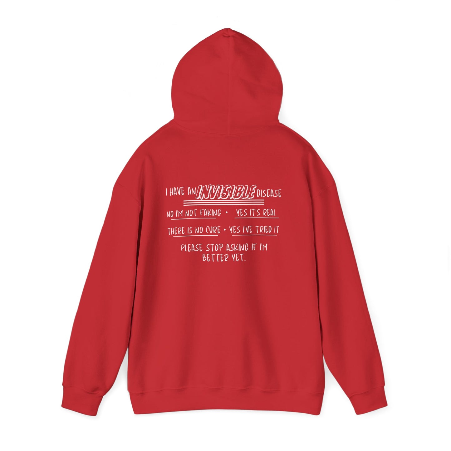 I'm An Invisible Warrior Heavy Blend™ Hooded Sweatshirt