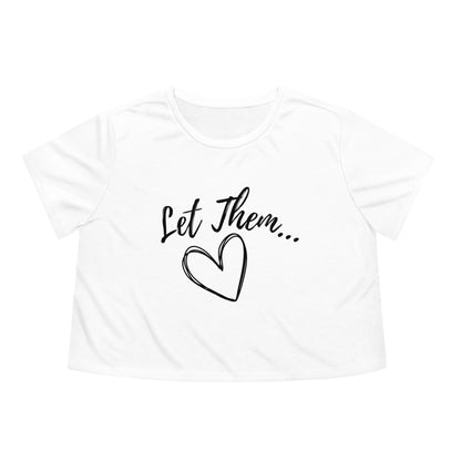 Let Them Women's Flowy Cropped Tee