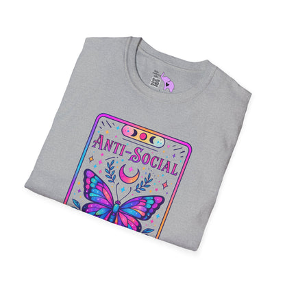 Antisocial Butterfly Adult T-shirt