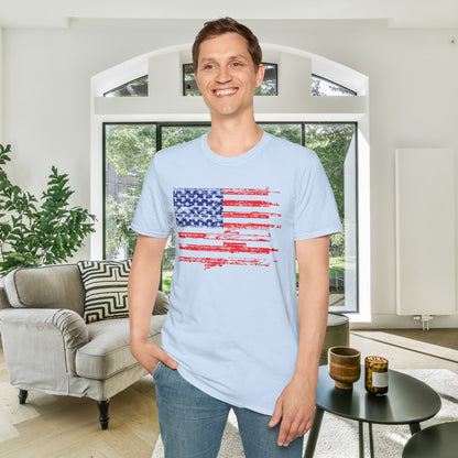 Gun Flag Adult T-shirt