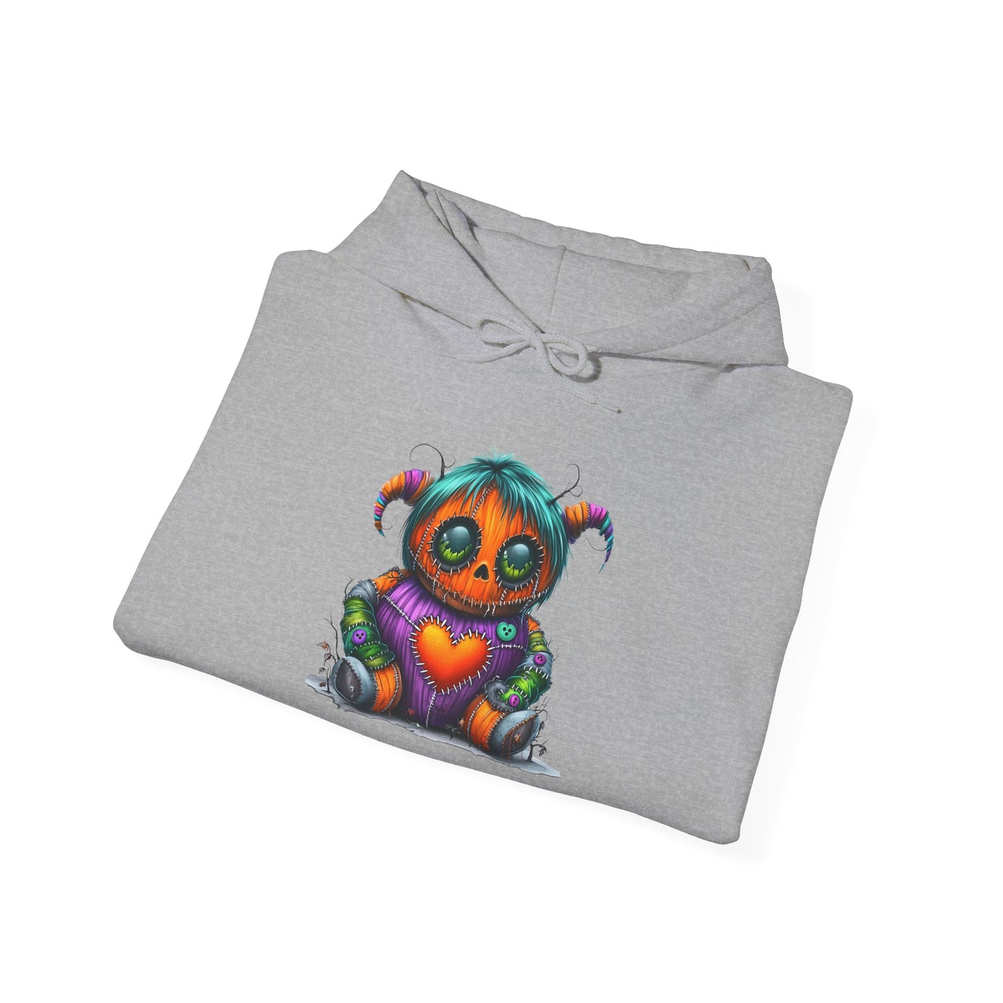 Patchwork Pumpkin Heart Heavy Blend™ Hooded Sweatshirt