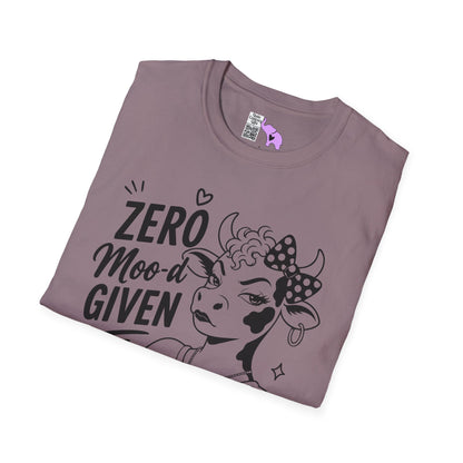 Zero Moo-d Given Adult T-shirt