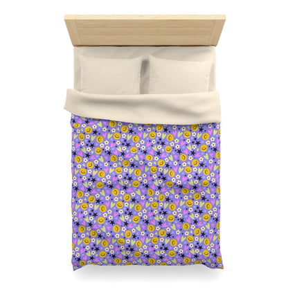 Happy Little Things Microfiber Duvet Cover