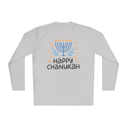 Happy Chanukah Adult Long Sleeve Tee