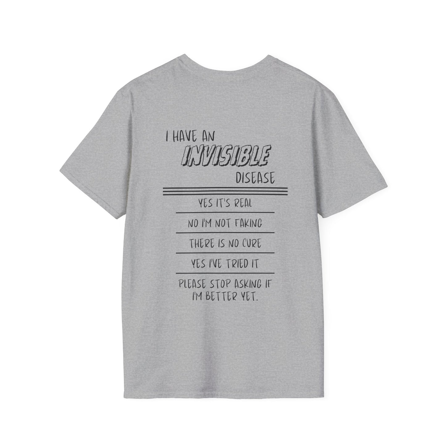 I'm An INVISIBLE Warrior Invisible Illness Adult T-shirt