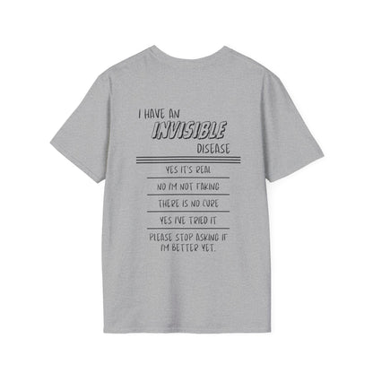 I'm An INVISIBLE Warrior Invisible Illness Adult T-shirt