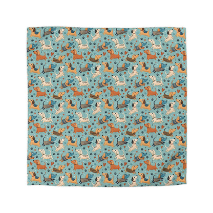 Dapper Doggies Microfiber Duvet Cover