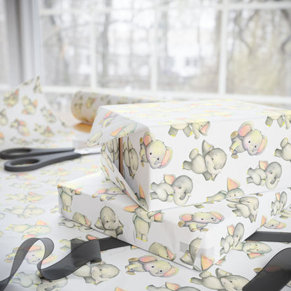 Dancing Elephants Wrapping Paper