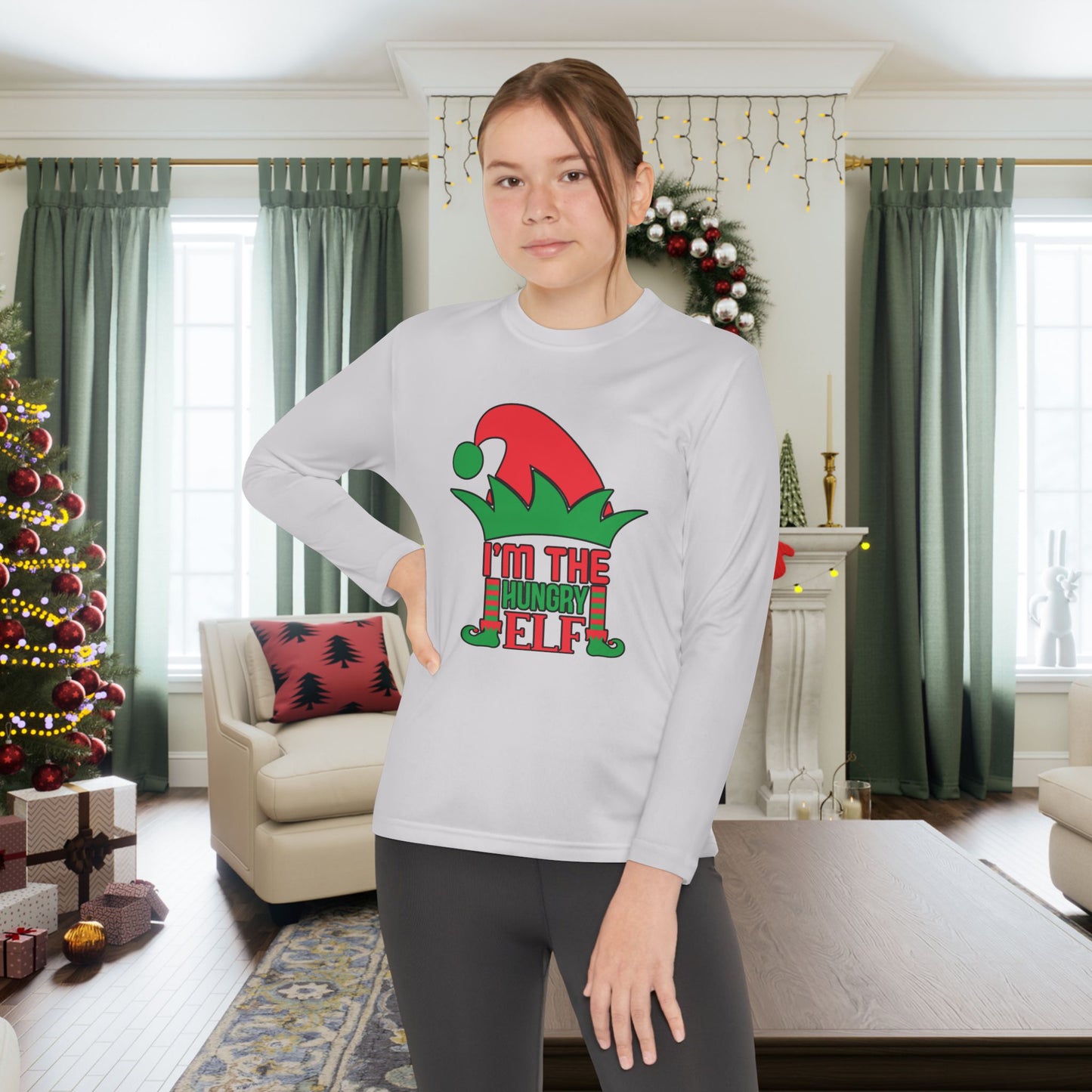 I'm The Hungry Elf Youth Long Sleeve Tee