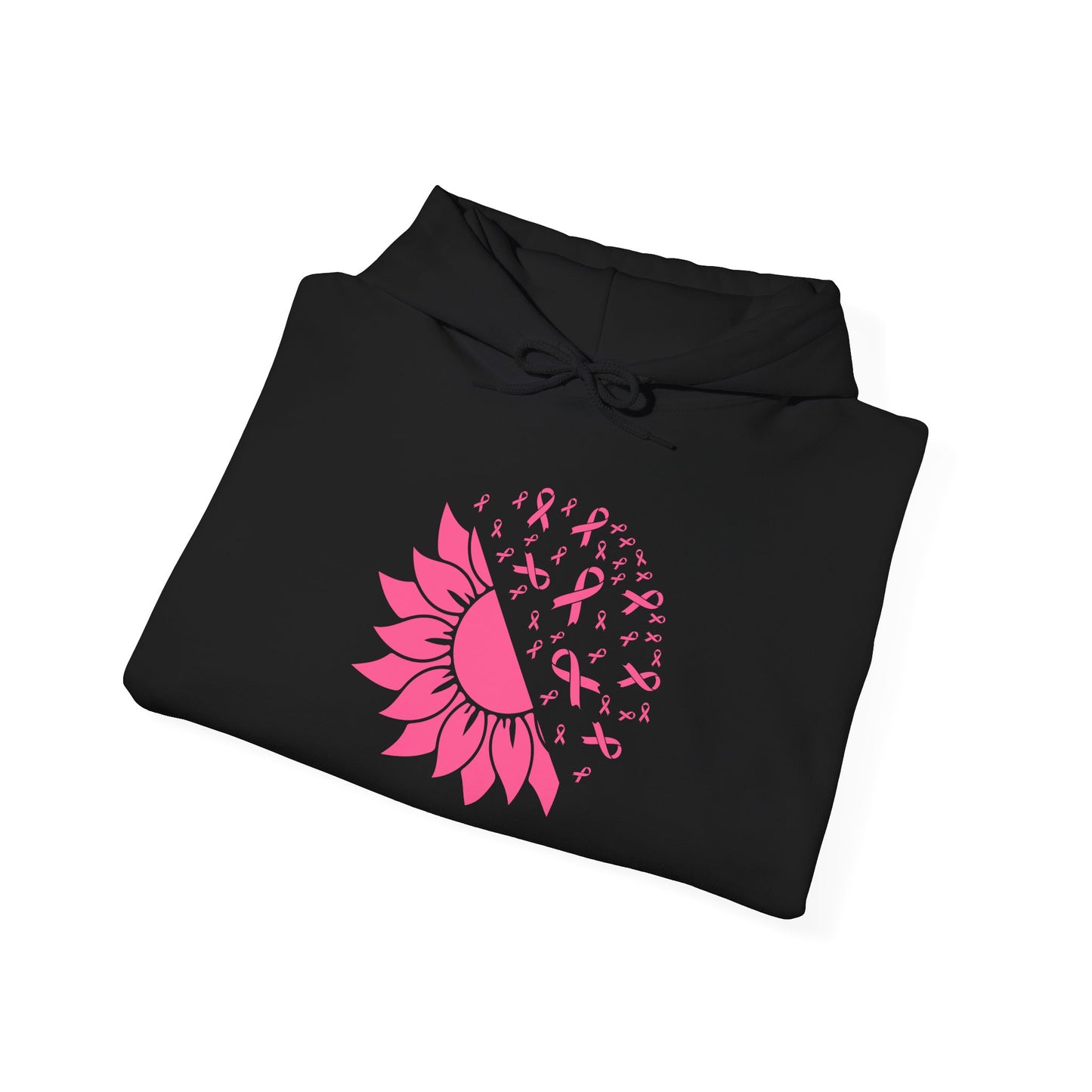 Sunflower & Butterflies Breast Cancer Awareness Adult Heavy Blend™ Hoodie