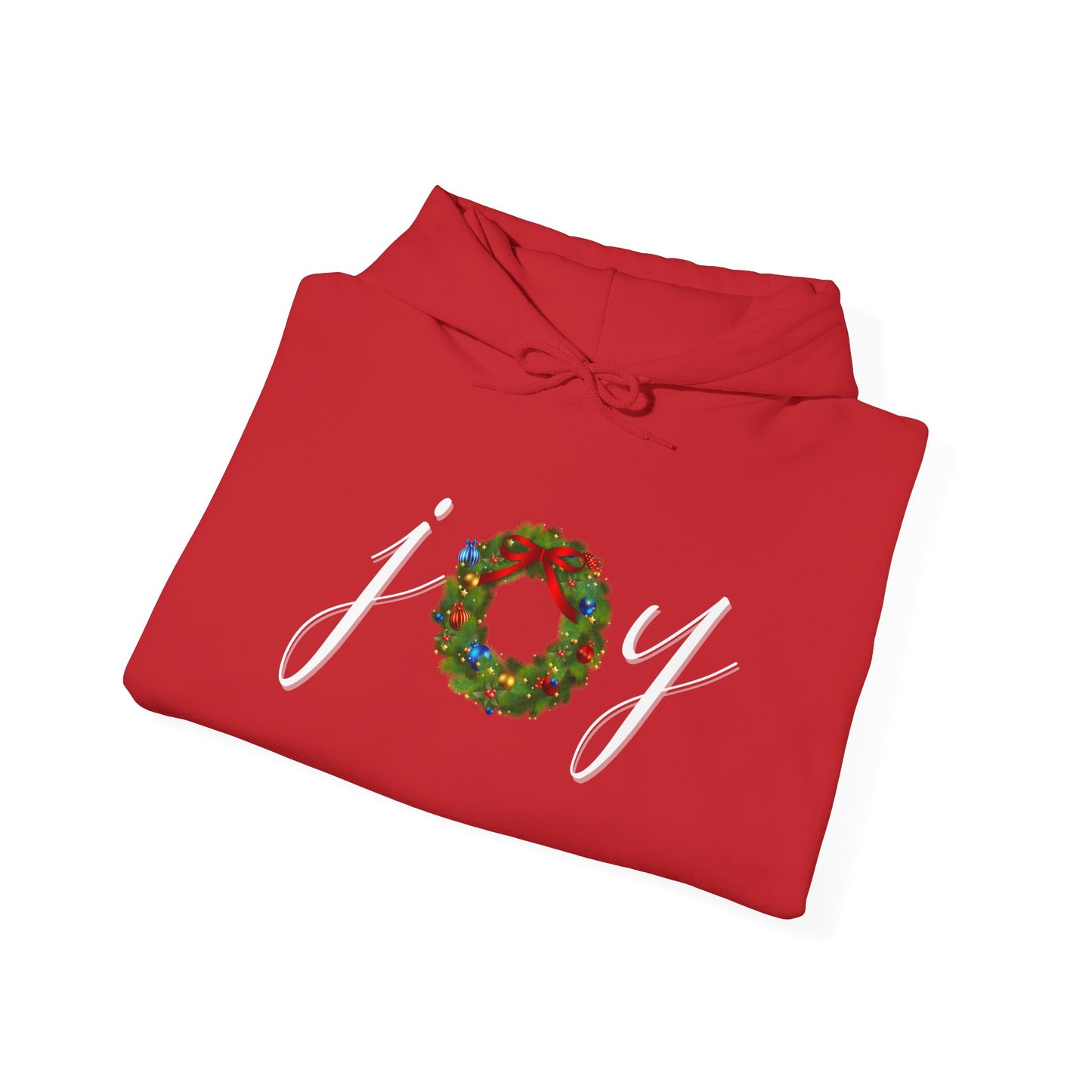 Joy w/Wreath Adult Heavy Blend™ Hooded Sweatshirt