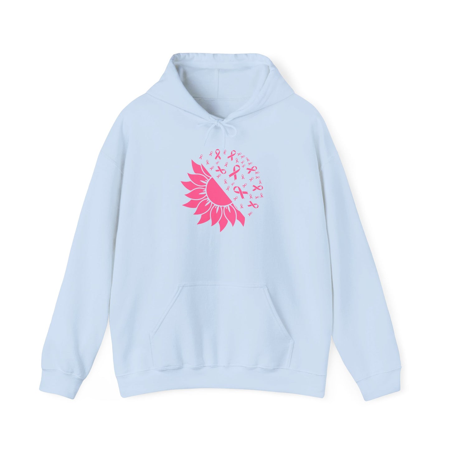 Sunflower & Butterflies Breast Cancer Awareness Adult Heavy Blend™ Hoodie