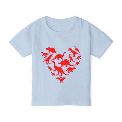 Dinosaur Heart Heavy Cotton™ Toddler T-shirt