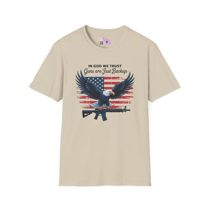 In God We Trust Guns Are Just Backup Adult T-shirt