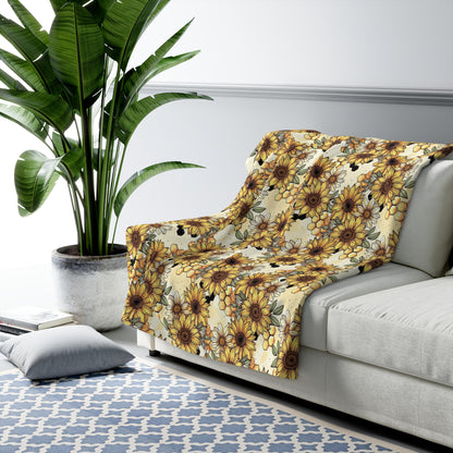 Honeycombs & Sunflowers Duvet Bedding Set