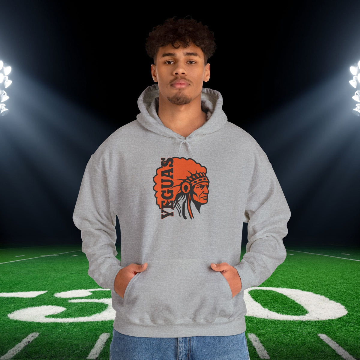 Somerville Yeguas Mascot Adult Heavy Blend™ Hooded Sweatshirt