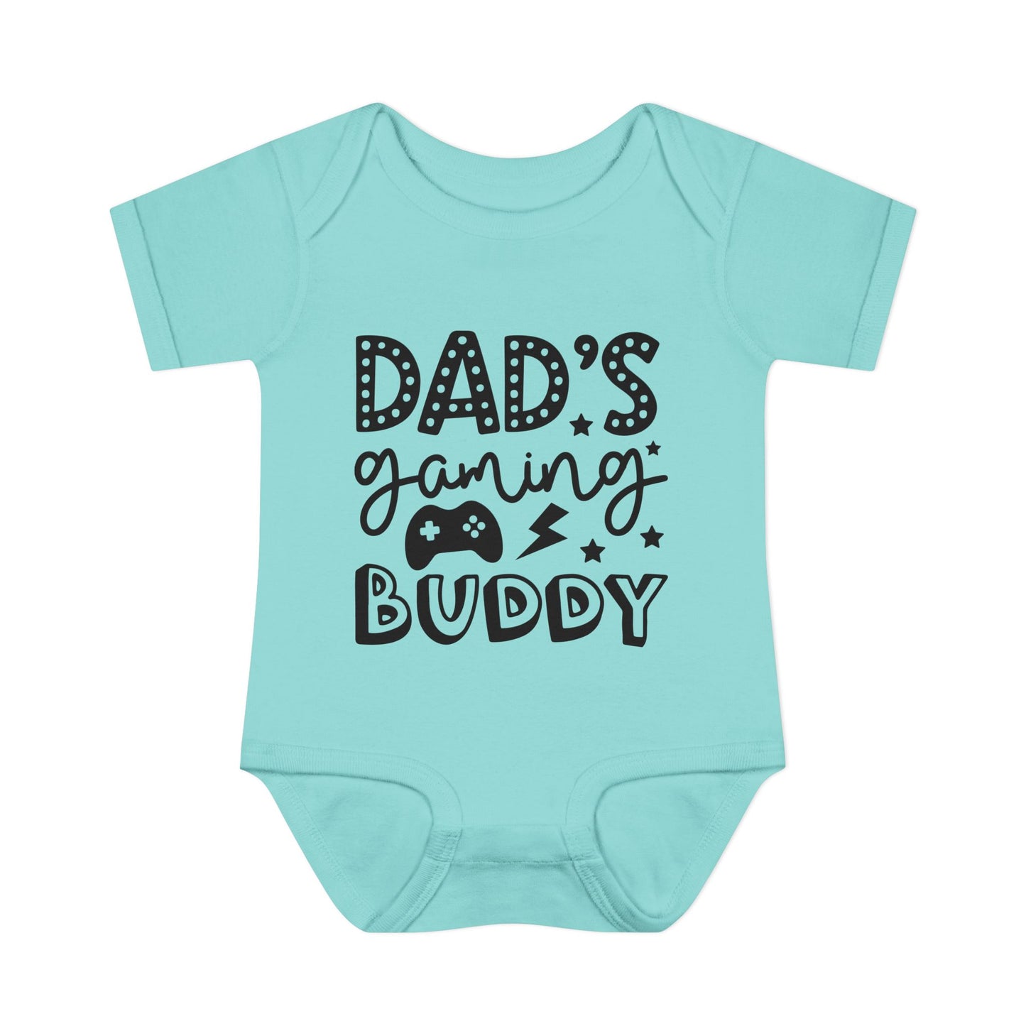 Dad's Gaming Buddy Baby Rib Bodysuit