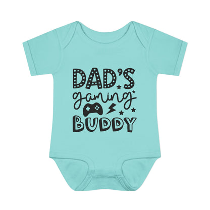 Dad's Gaming Buddy Baby Rib Bodysuit