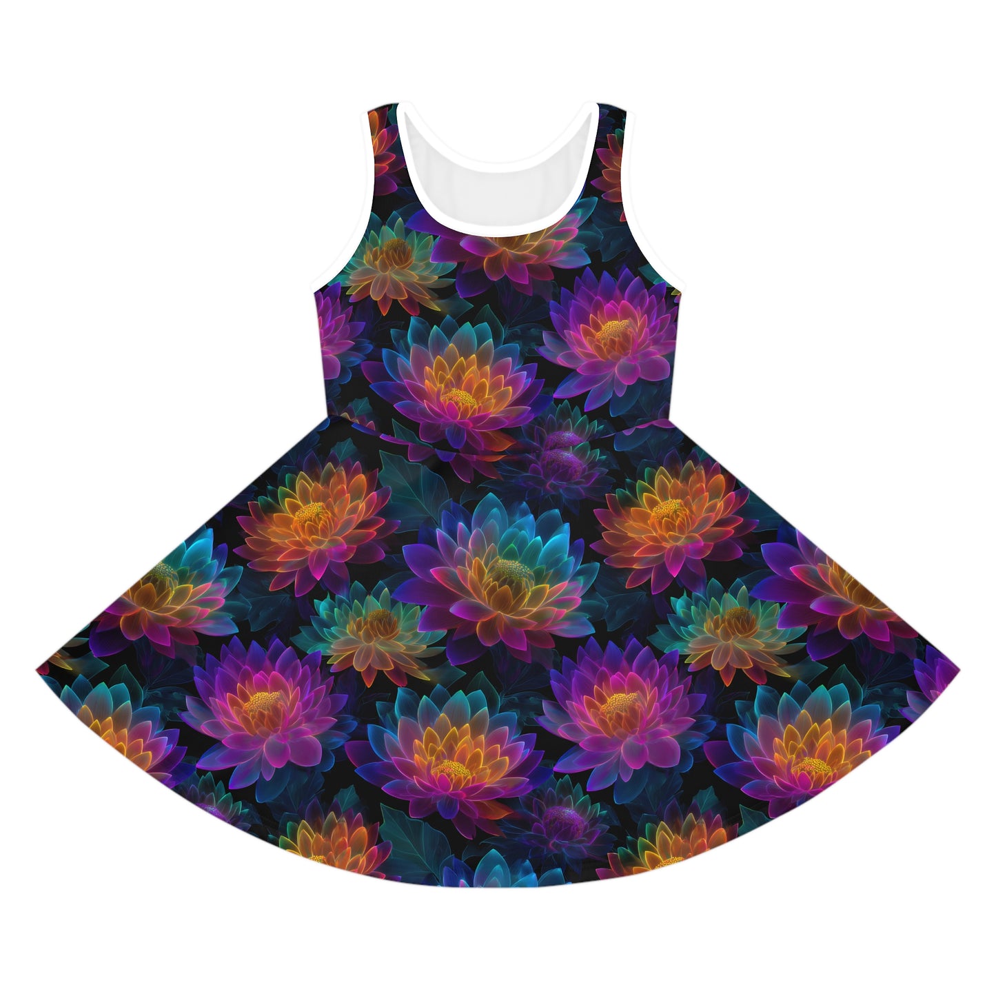 Luminous Lotus Girls' Sleeveless Sundress