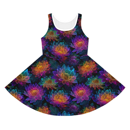 Luminous Lotus Girls' Sleeveless Sundress
