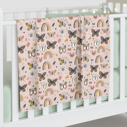 Rainbow Wings & Tiny Things Baby Swaddle Blanket