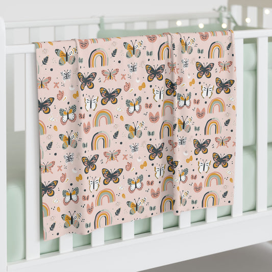 Rainbow Wings & Tiny Things Baby Swaddle Blanket