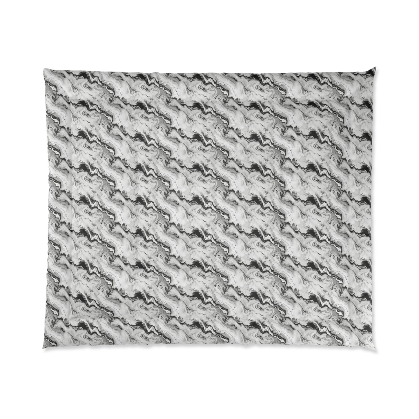 Frost Veil Marble Comforter