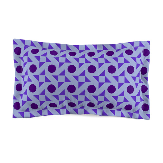 Violet Pinwheels Microfiber Pillow Sham