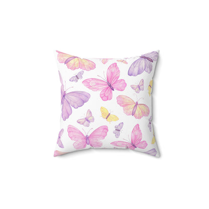 Pastel Butterfly Dreams Throw Pillow