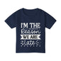 I'm The Reason We Are Late Heavy Cotton™ Toddler T-shirt