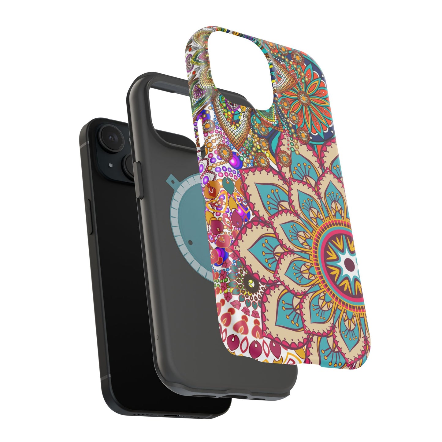 Colorful Mandala MagSafe® Compatible Tough Case for iPhone