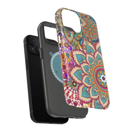 Colorful Mandala MagSafe® Compatible Tough Case for iPhone