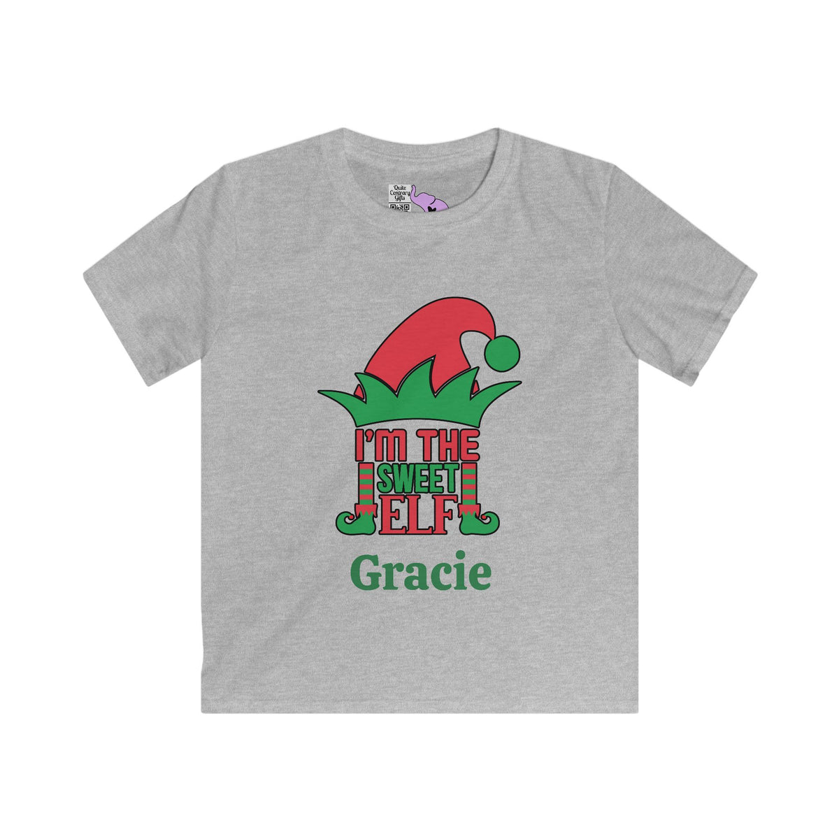 I'm The Sweet Elf Personalized Youth Softstyle Tee