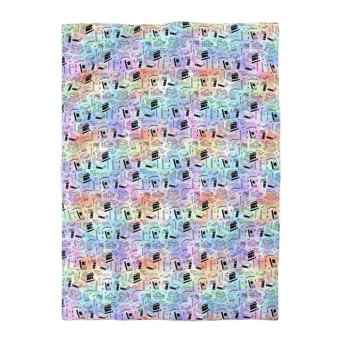 Colorful Chapters Microfiber Duvet Cover