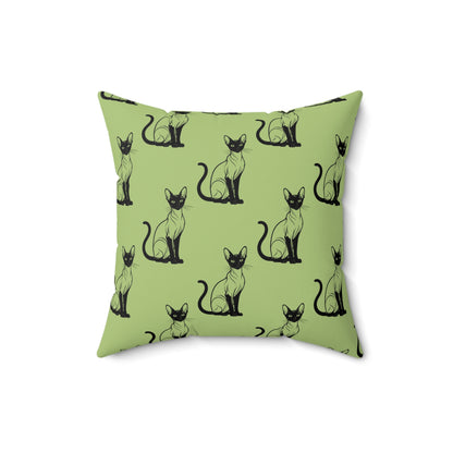 Siamese Charm – Sage Garden Throw Pillow
