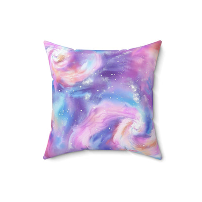 Pastel Cloud Color Swirl Throw Pillow