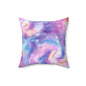 Pastel Cloud Color Swirl Throw Pillow