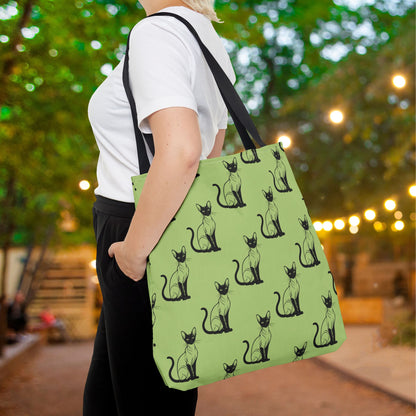 Siamese Charm – Sage Garden Canvas Tote Bag