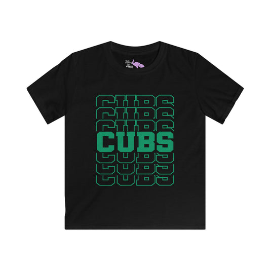 Cubs (Stacked) Youth Softstyle Tee