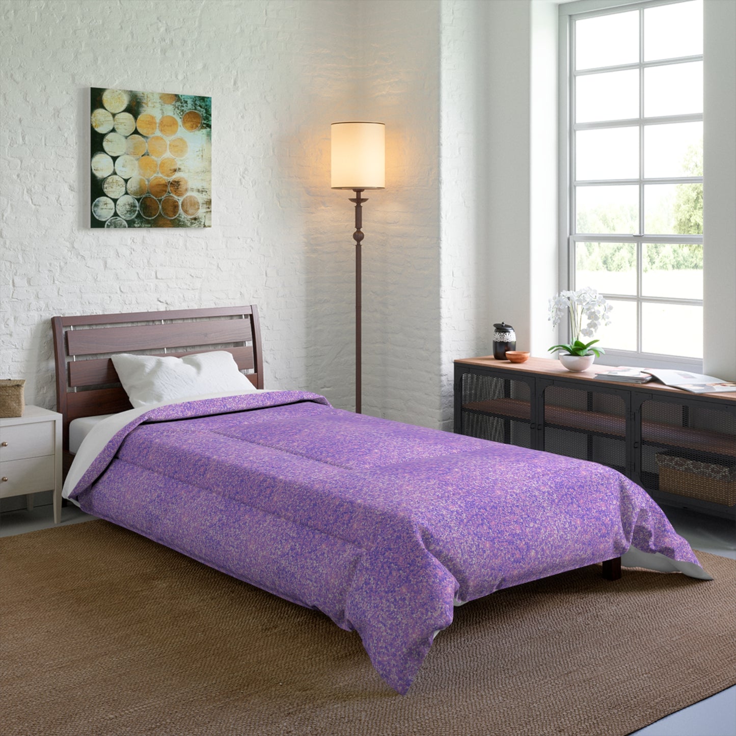 Lavender Crystal Basic Bedding Set