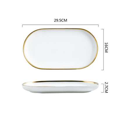 Signature Gold & Silver Trim Dinnerware Set