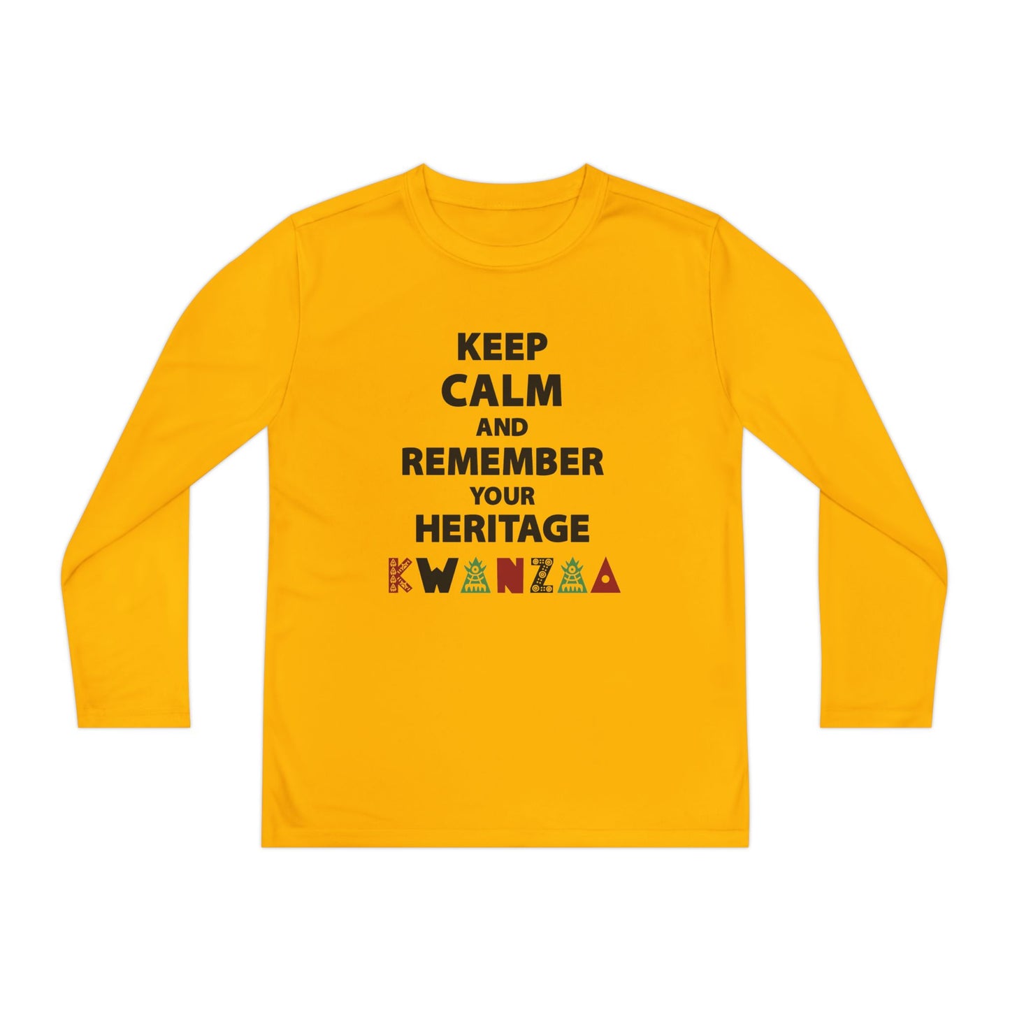 Keep Calm and Remember Your Heritage Kwanzaa Youth Long Sleeve Tee