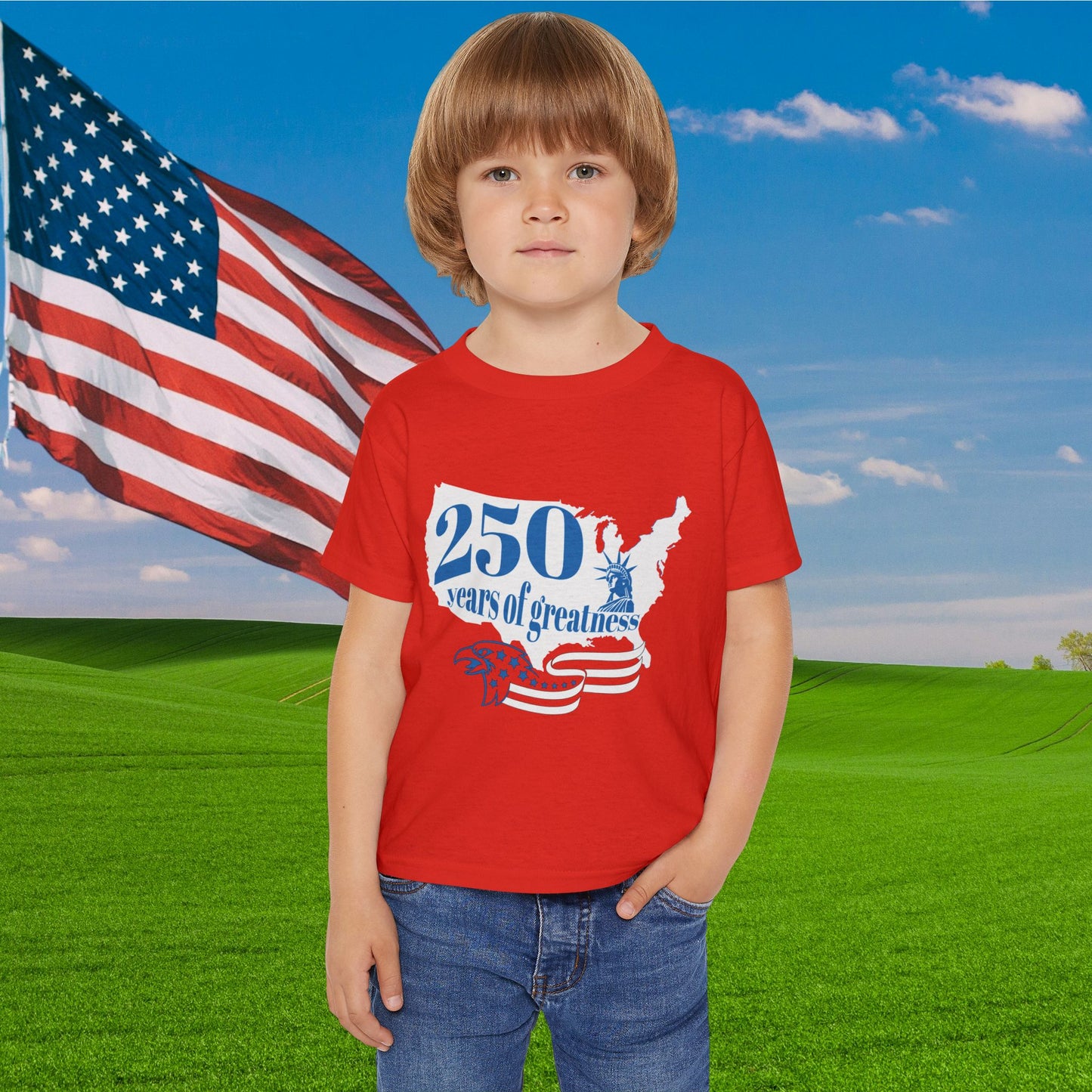 250 Years of Greatness  Heavy Cotton™ Toddler T-shirt