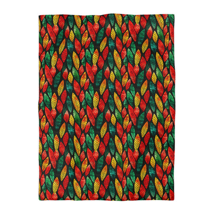 Festival Fire Microfiber Duvet Cover