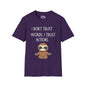 I Don't Trust Words, I Trust Actions w/Sloth Adult T-shirt